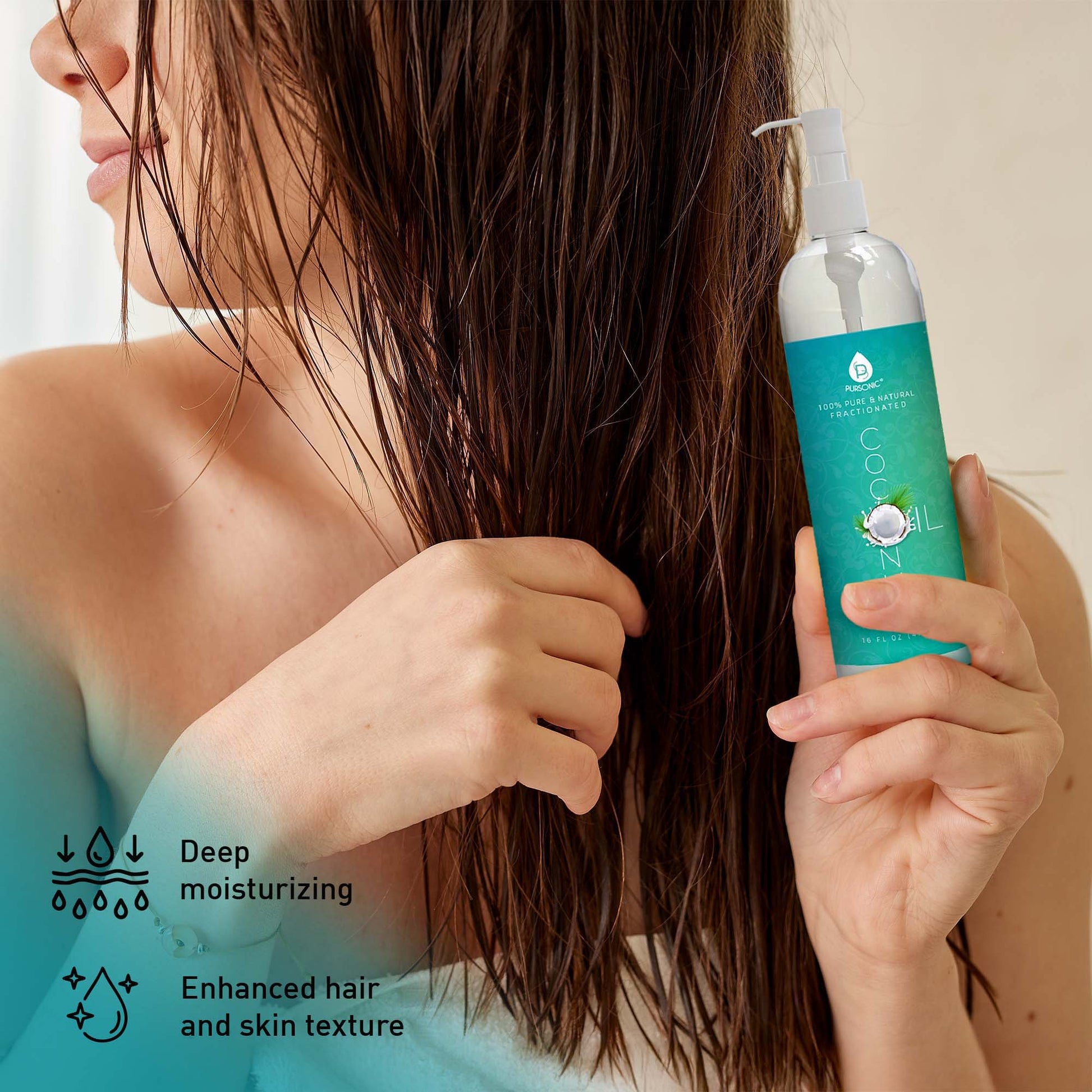 100% Pure Oil for Massages, Therapeutic Recipes & Essential Oils, Fractionated Coconut, 32 Fl Oz-3