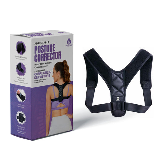 Adjustable Posture Corrector Upper Back, Neck and Clavicle Support-0